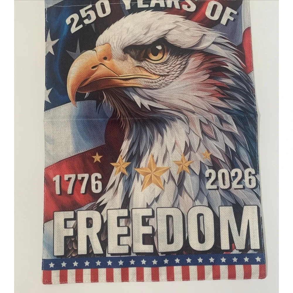 250th Anniversary Garden Flag Celebrating the USA's 1776-2026 Freedom 12''x 18''